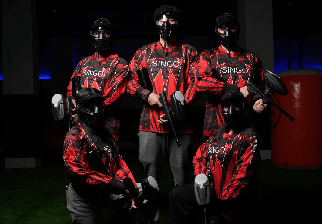 Indoor Paintball Thrills by Singo